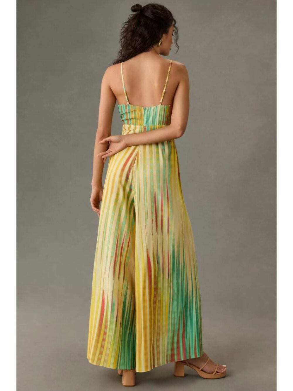 Anthropologie NWT Plenty by Tracy Reese Side Show Jumpsuit in Pastel Ikat sz XS - Picture 2 of 10